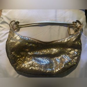Vintage Nine West gold tone sequined purse